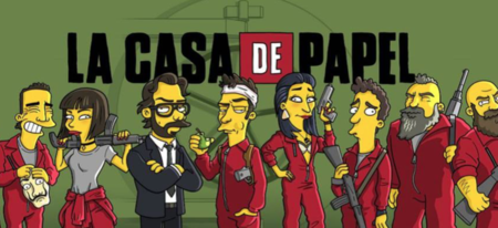 La Casa de Papel : un fan redessine les personnages de la série en Simpson