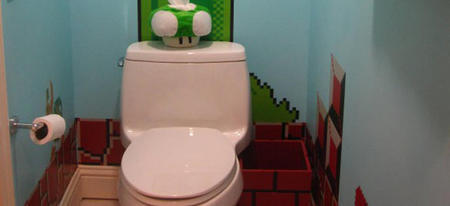 Transformez vos toilettes en monde Mario Bros