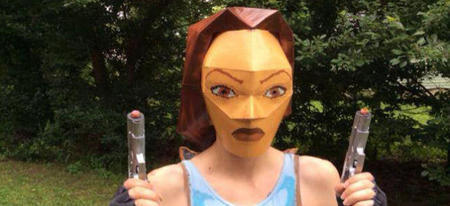 Le cosplay de Lara Croft pixelisé