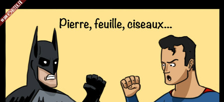 Pierre, feuille, ciseaux (Batman VS Superman)