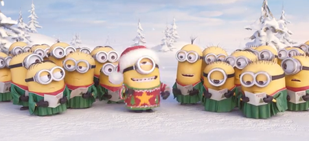 Les minions vous souhaitent un joyeux Noël en chanson 