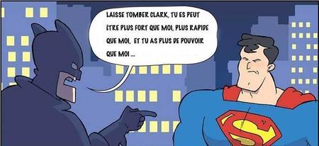 Superman VS Batman qui est le plus fort ? Réponse avec une BD !