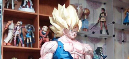 Sangoku grandeur nature en papercraft