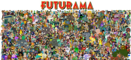 TOUS les personnages de Futurama dans une seule image