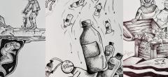 Les illustrations de cet artiste indien montrent les dommages causés par la pollution plastique dans les océans