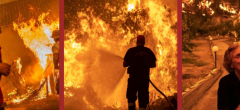 Grèce : les impressionnantes et terrifiantes photos des incendies qui ravagent l'île d'Eubée