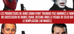 James Bond : on a demandé de dessiner un visage à 007 et ça dérape (40 images)