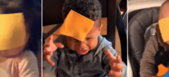 Cheese Challenge : un challenge idiot qui consiste à jeter du fromage au visage d'un bébé