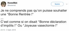 Top tweets spécial rentrée des classes 2018