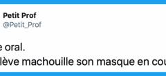 Top tweets : les profs face aux élèves et le masque (20 tweets)