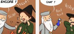 Harry Potter : cette illustratrice dessine la vie cachée du chat du Professeur Mcgonagall (BD)