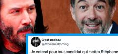 Stephane Plaza se compare à Keanu Reeves, les internautes lui rient au nez (15 tweets)