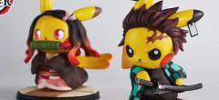 Demon Slayer x Pokémon : Tanjirō et Nezuko version Pikachu, une figurine à 60 € tout de même