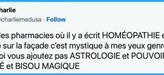 Top 20 des tweets les plus drôles sur l'homéopathie, la science en PLS