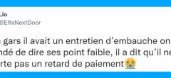 Top 20 des tweets les plus drôles sur les entretiens d'embauche, citez-moi trois qualités et trois défauts