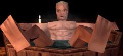 The Witcher 3 : la scène du bain avec Geralt de Riv recréée avec des graphismes de PS1 (vidéo)