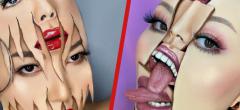 40 incroyables illusions d'optique réalisées avec du maquillage