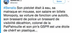 Top tweets pistolet à eau : quand les internautes se moquent d'Alexandre Benalla