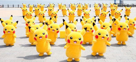 Une armée de Pikachu géant débarque au Japon !