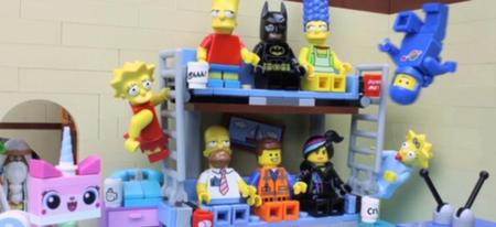 Simpson : le gag du canapé recréé en LEGO