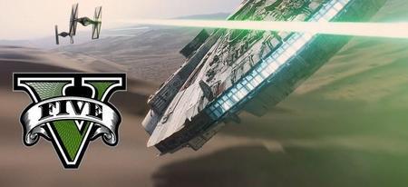 Le teaser de Star Wars VII : The Force Awakens parodié avec GTA V par un français !