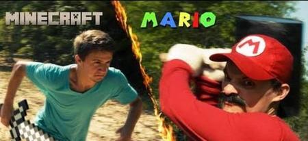 Quand Mario et Minecraft s'affrontent en vidéo !