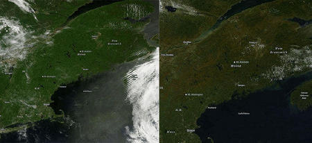 Le passage des saisons vu du ciel par satellite