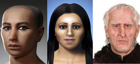 10 reconstructions de visages de personnes historiques connues en 3D