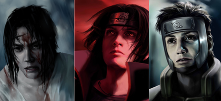 Les personnages de Naruto en version très dark par Olggah