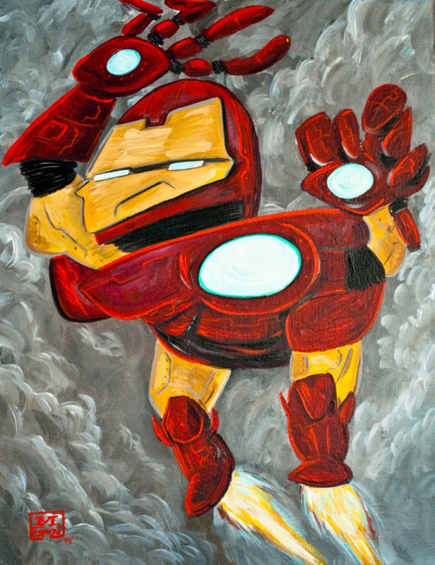 Iron Man Picasso Mike Esparza