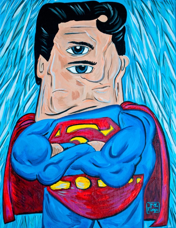 Superman Picasso Mike Esparza