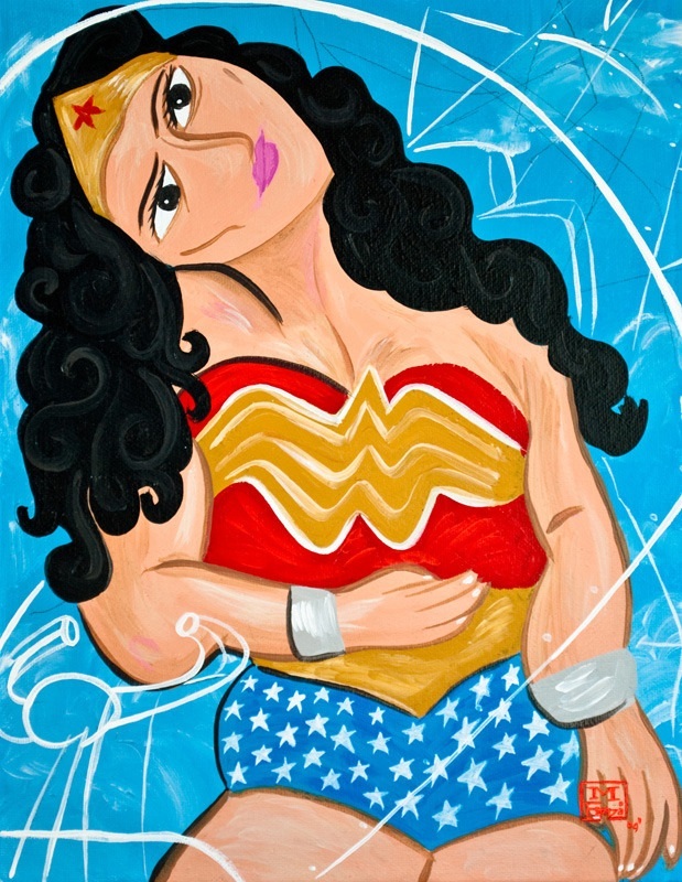 Wonder woman Picasso Mike Esparza