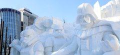 Festival de la neige : une impressionnante sculpture en neige de Dark Vador réalisée par l'armée japonaise