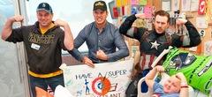 Chris Evans a rendu visite aux enfants d'un hôpital en costume de Captain America 