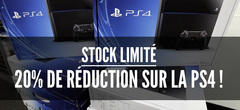 De 18h à minuit, jusqu'à 20% de réduction sur les PlayStation 4