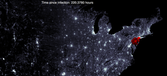 Découvrez la carte live de la propagation d'une invasion de zombies