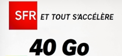 SFR lance son forfait mobile avec 40 Go d'Internet !