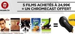 Un Google Chromecast + 5 films pour seulement 21,99€ (livraison gratuite) !