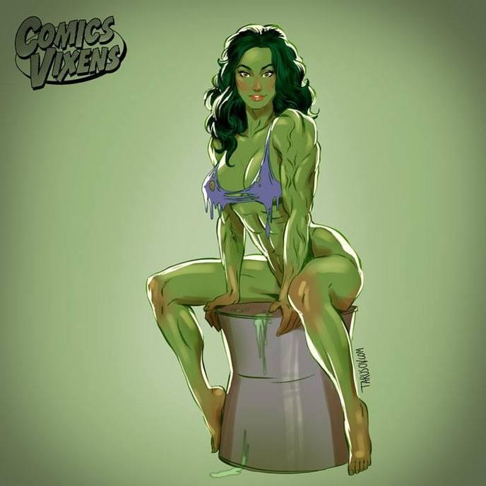 super heroines pin-up 5