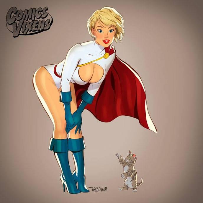 super heroines pin-up 13