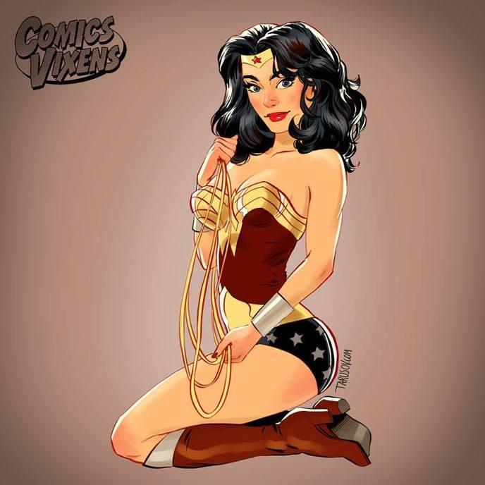 super heroines pin-up 4