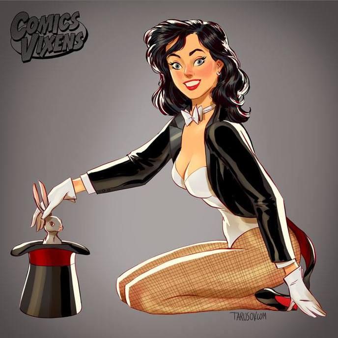 super heroines pin-up 12
