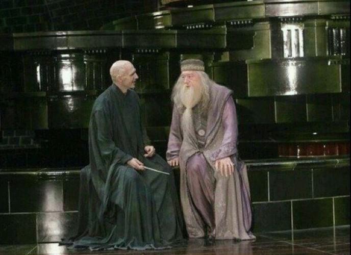 Dumbledore et Voldie