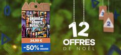 Les 12 offres de Noël de Playstation : -50% sur GTA V sur 2 jours uniquement !