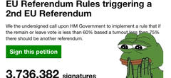 La pétition pour un second référendum sur le Brexit trollée par 4Chan !