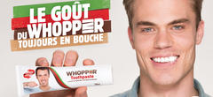 Pour garder son goût, Burger King lance un dentifrice Whopper