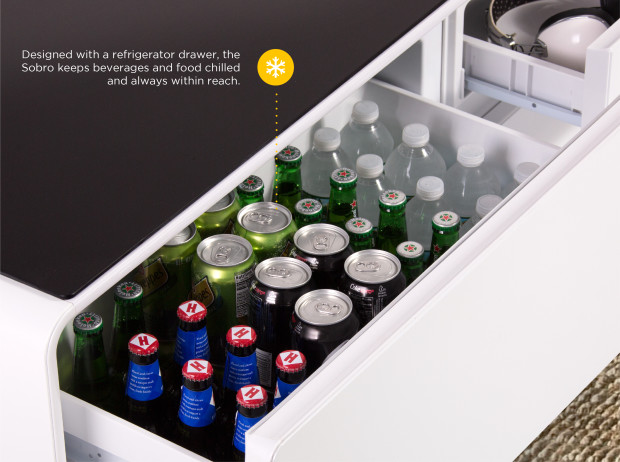 Nouvelle table basse moderne et intelligente avec réfrigérateur - Chine Table  basse intelligente, table basse intelligente avec réfrigérateur et  haut-parleurs