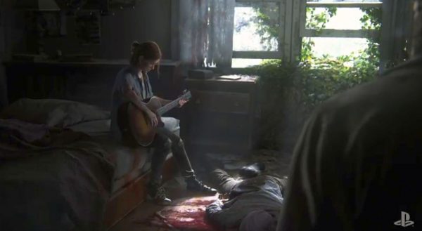 Ellie jouant de la guitare