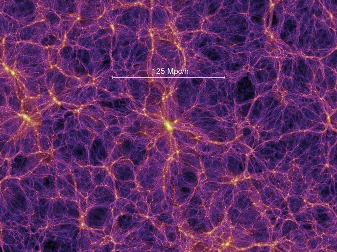 Image de la matière noire reliant les galaxies