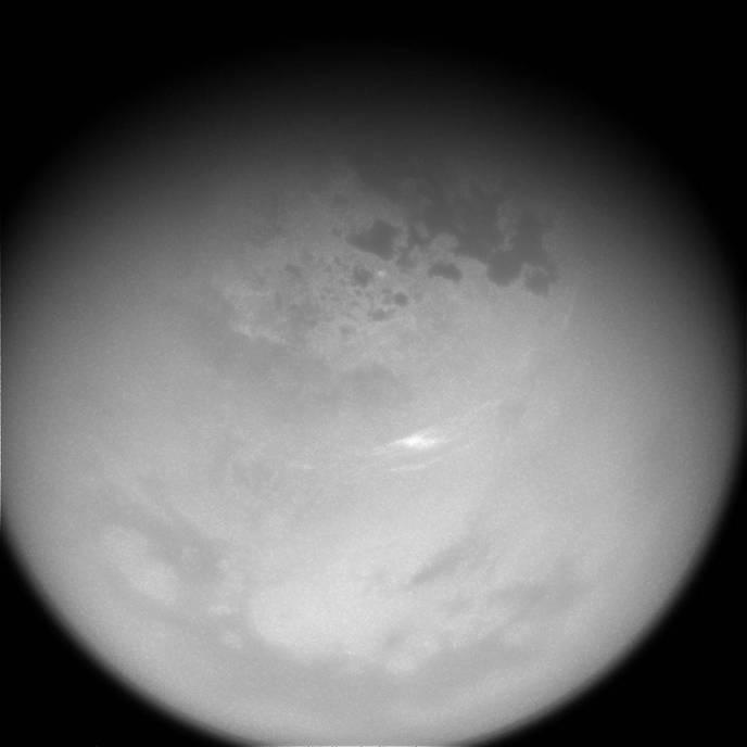 Nuages sur la lune Titan